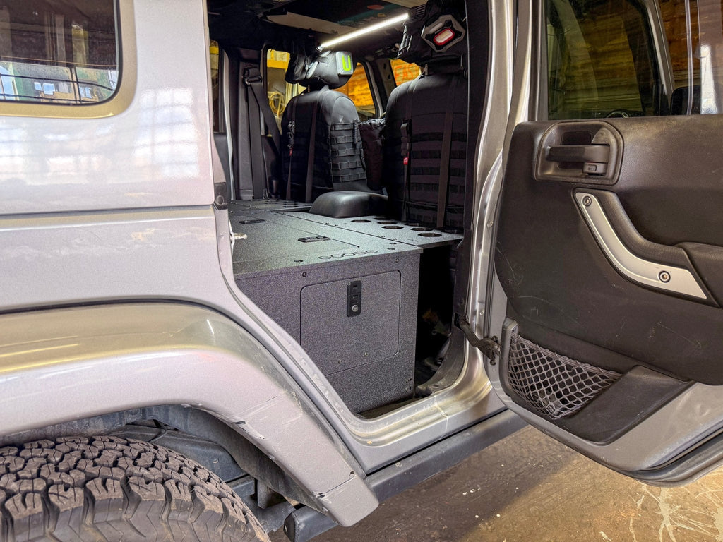 Jeep - Wrangler - 2007-2018 - JKU - 4 Door - Explore Series - Second Row Seat Delete Plate System - Second Row - Module Based - 8" Module