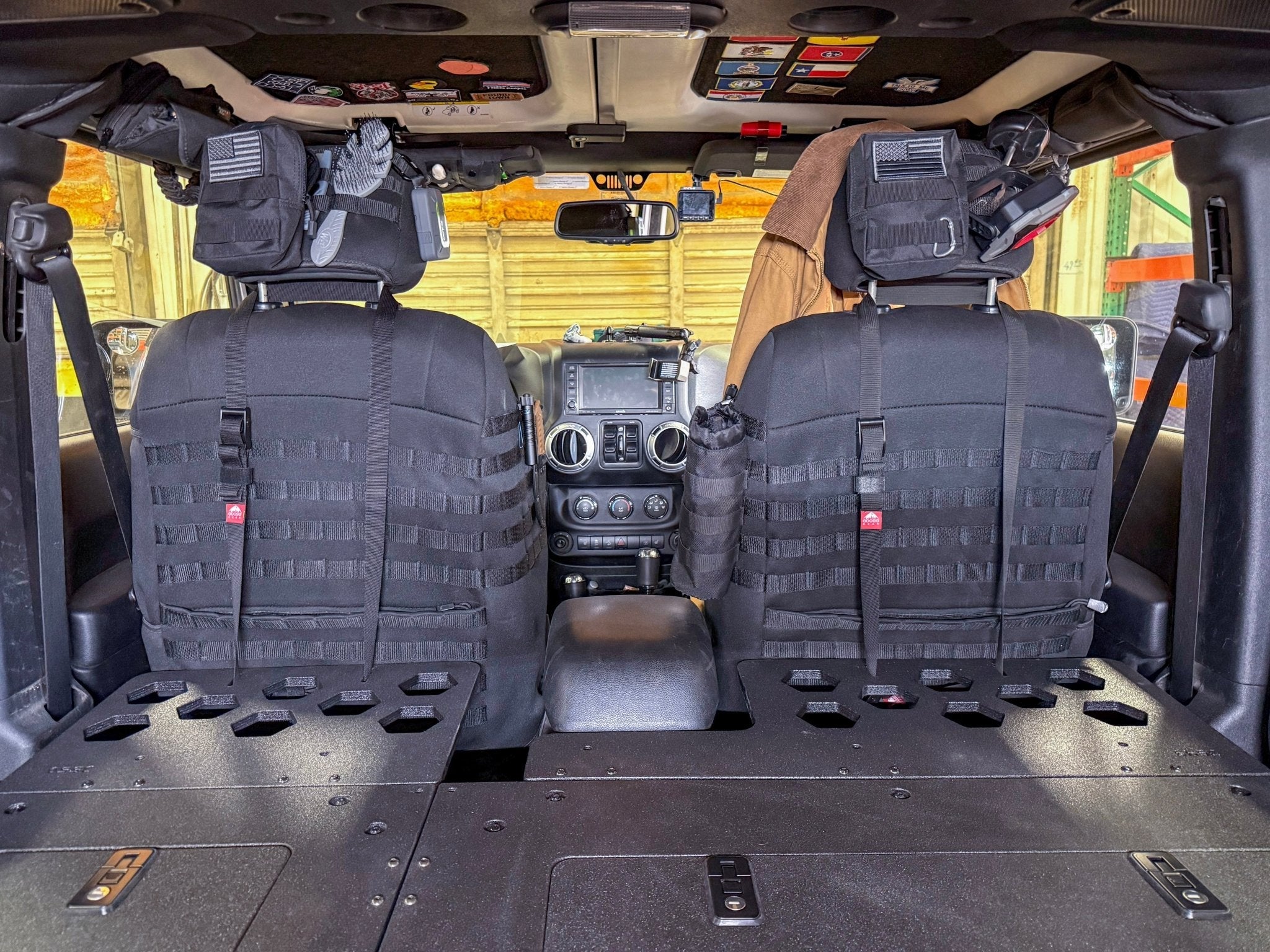 Jeep - Wrangler - 2007-2018 - JKU - 4 Door - Explore Series - Second Row Seat Delete Plate System - Second Row - Module Based - 8" Module