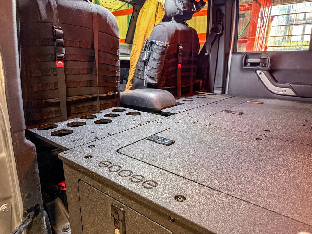 Jeep - Wrangler - 2007-2018 - JKU - 4 Door - Explore Series - Second Row Seat Delete Plate System - Second Row - Module Based - 8" Module