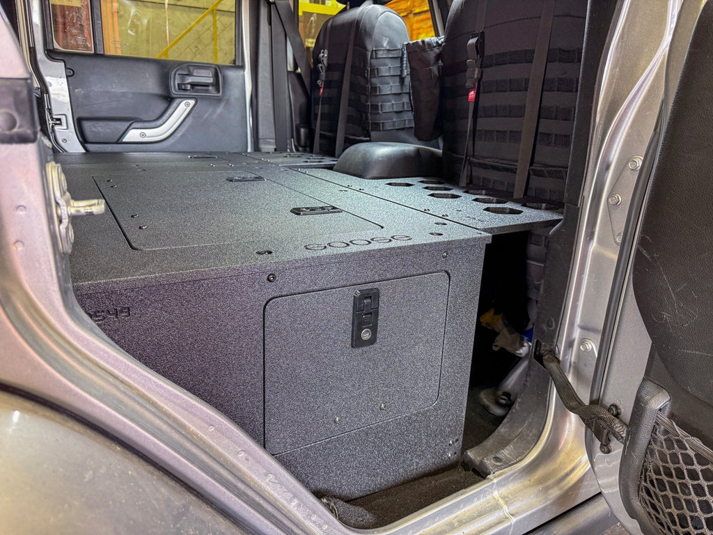 Jeep - Wrangler - 2007-2018 - JKU - 4 Door - Explore Series - Second Row Seat Delete Plate System - Second Row - Module Based - 8" Module