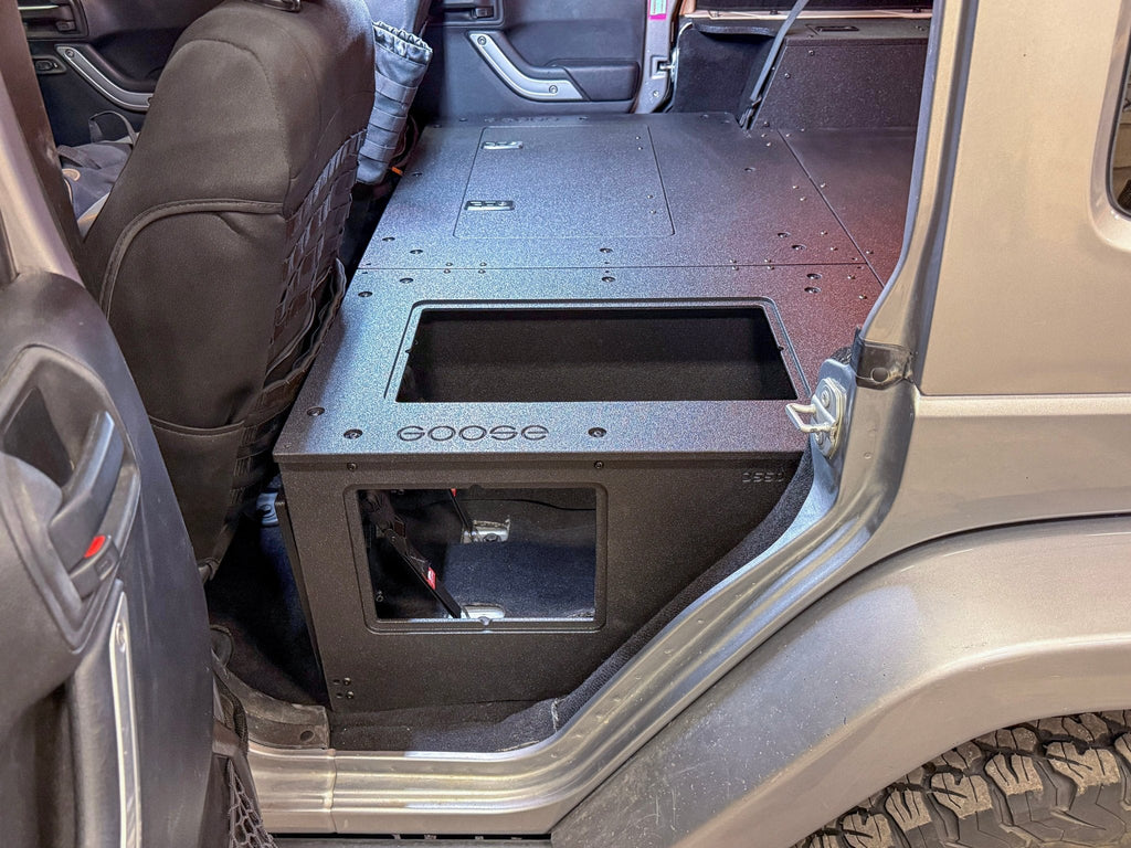 Jeep - Wrangler - 2007-2018 - JKU - 4 Door - Explore Series - Second Row Seat Delete Plate System - Second Row - Module Based - 8" Module