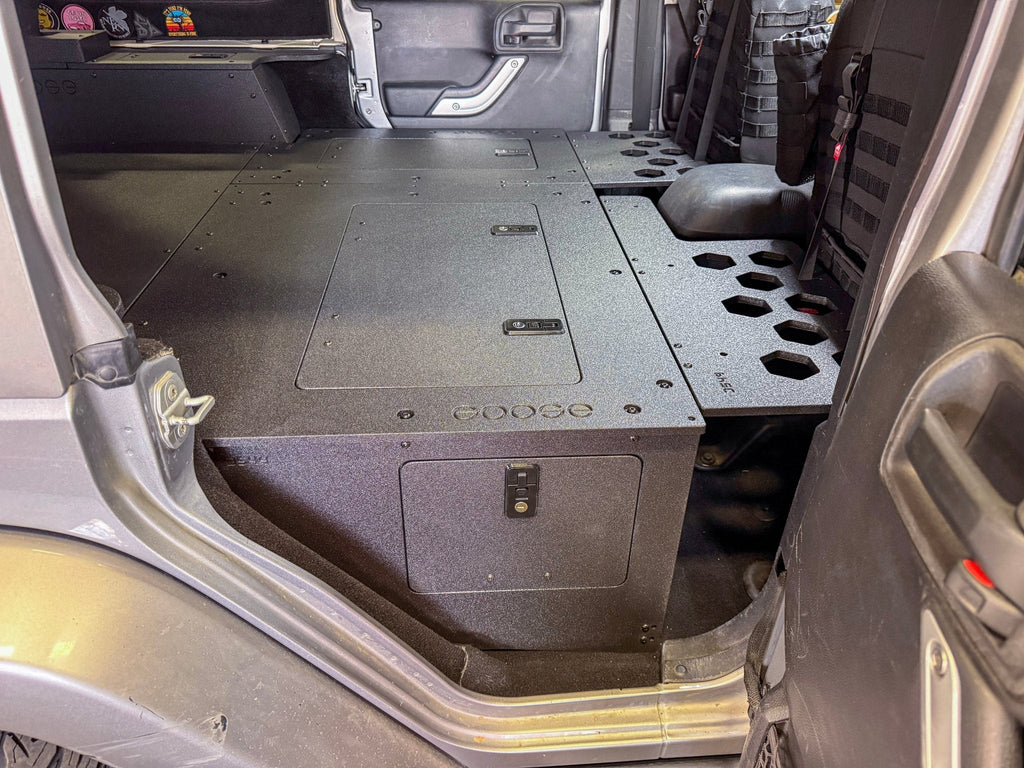 Jeep - Wrangler - 2007-2018 - JKU - 4 Door - Explore Series - Second Row Seat Delete Plate System - Second Row - Module Based - 8" Module