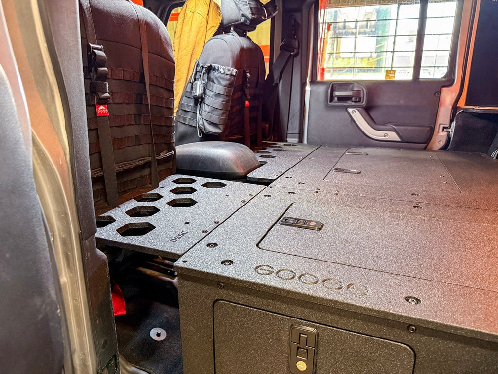 Jeep - Wrangler - 2007-2018 - JKU - 4 Door - Explore Series - Second Row Seat Delete Plate System - Second Row - Module Based - 8" Module