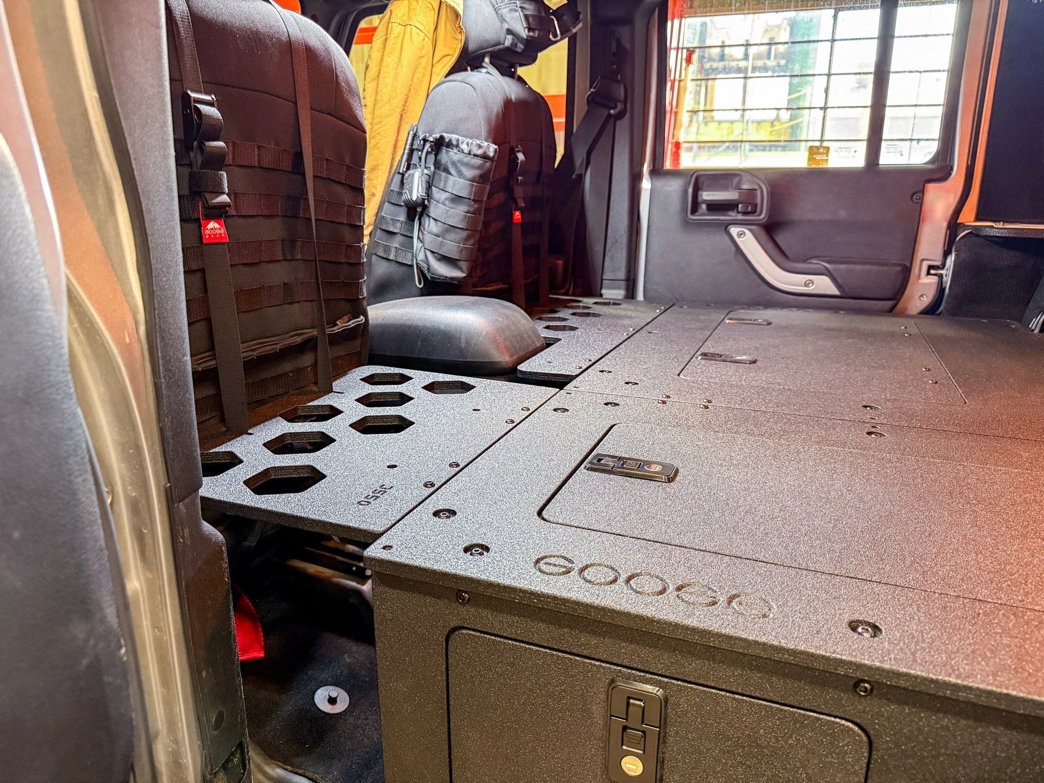 Jeep - Wrangler - 2007-2018 - JKU - 4 Door - Explore Series - Second Row Seat Delete Plate System - Second Row - Module Based - 8" Module