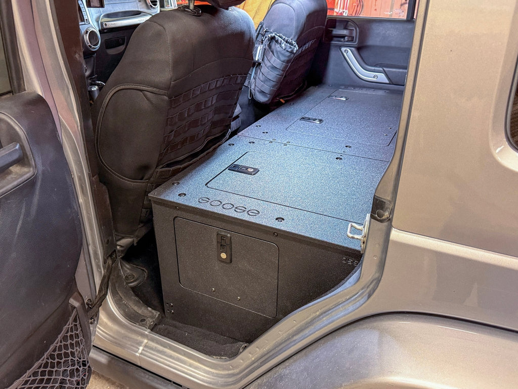 Jeep - Wrangler - 2007-2018 - JKU - 4 Door - Explore Series - Second Row Seat Delete Plate System - Second Row - Module Based - 8" Module