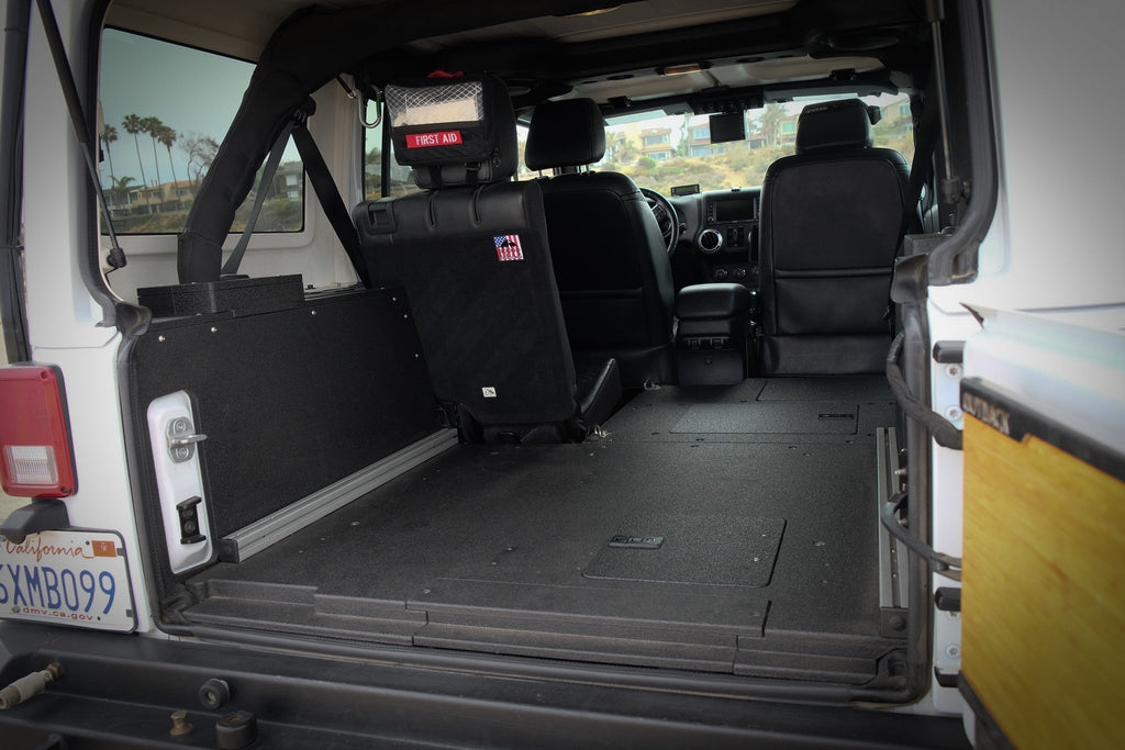 Legacy Product - Jeep Wrangler 2007-2018 JKU 4 Door - Second Row Seat Delete Plate System