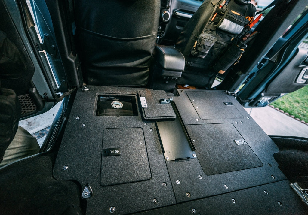Legacy Product - Jeep Wrangler 2007-2018 JKU 4 Door - Second Row Seat Delete Plate System