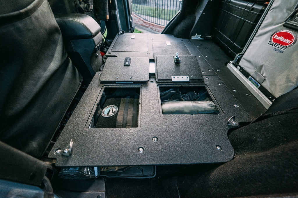 Legacy Product - Jeep Wrangler 2007-2018 JKU 4 Door - Second Row Seat Delete Plate System