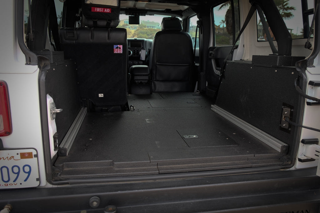 Legacy Product - Jeep Wrangler 2007-2018 JKU 4 Door - Second Row Seat Delete Plate System