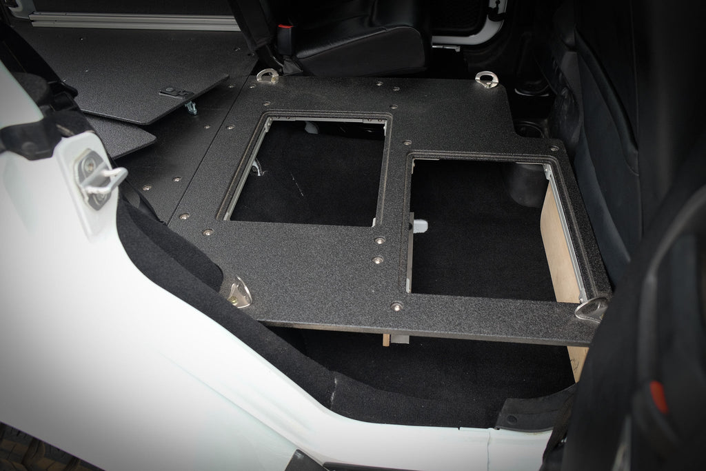 Legacy Product - Jeep Wrangler 2007-2018 JKU 4 Door - Second Row Seat Delete Plate System