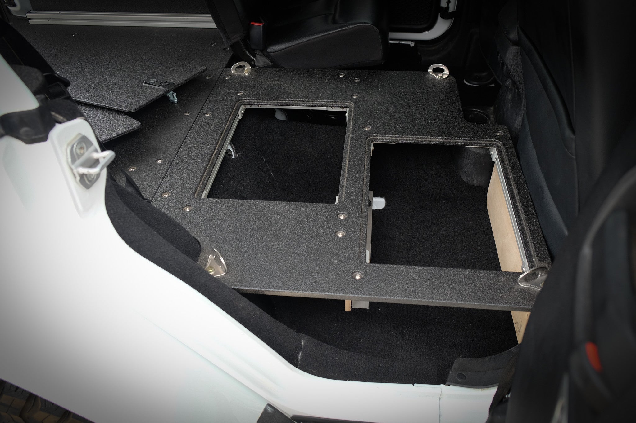 Legacy Product - Jeep Wrangler 2007-2018 JKU 4 Door - Second Row Seat Delete Plate System