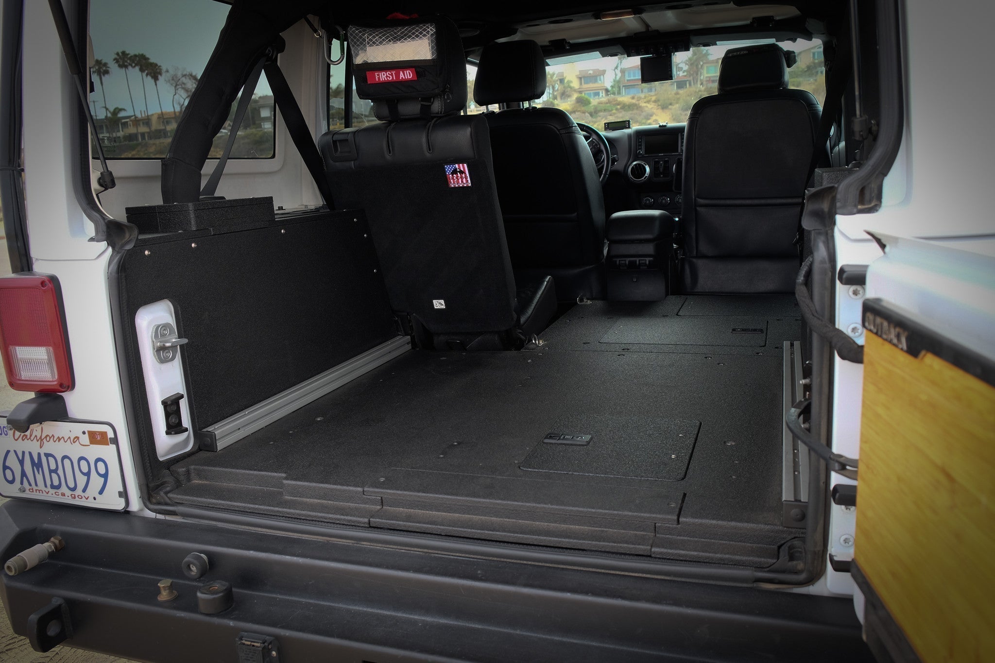 Legacy Product - Jeep Wrangler 2007-2018 JKU 4 Door - Second Row Seat Delete Plate System