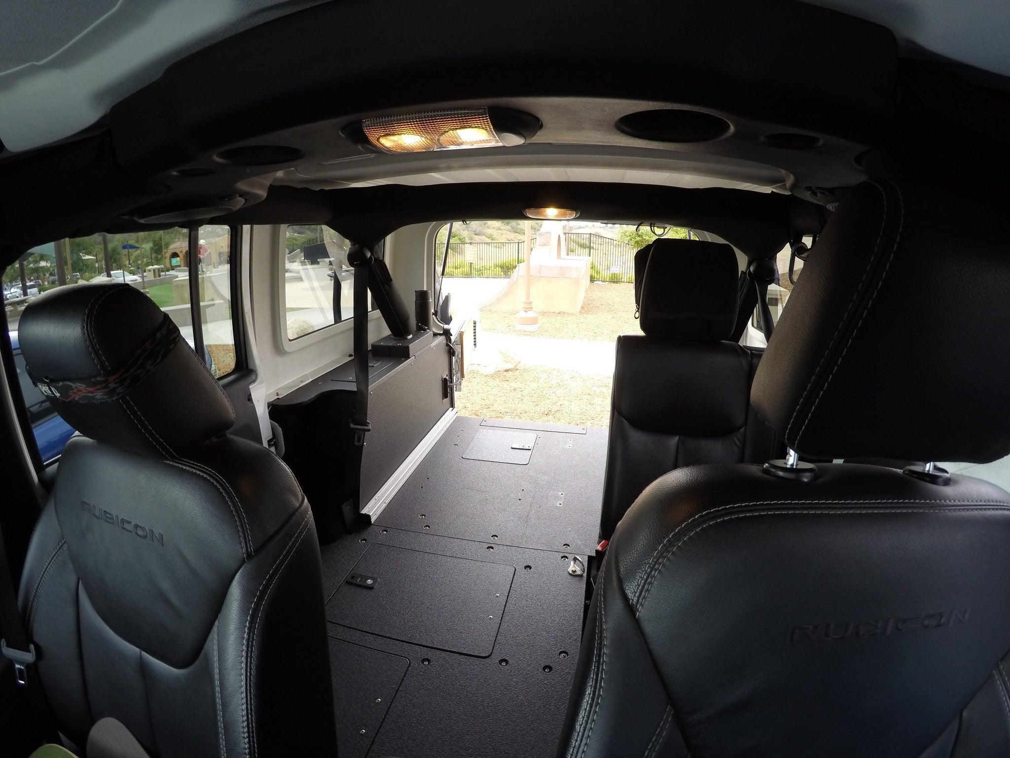 Legacy Product - Jeep Wrangler 2007-2018 JKU 4 Door - Second Row Seat Delete Plate System