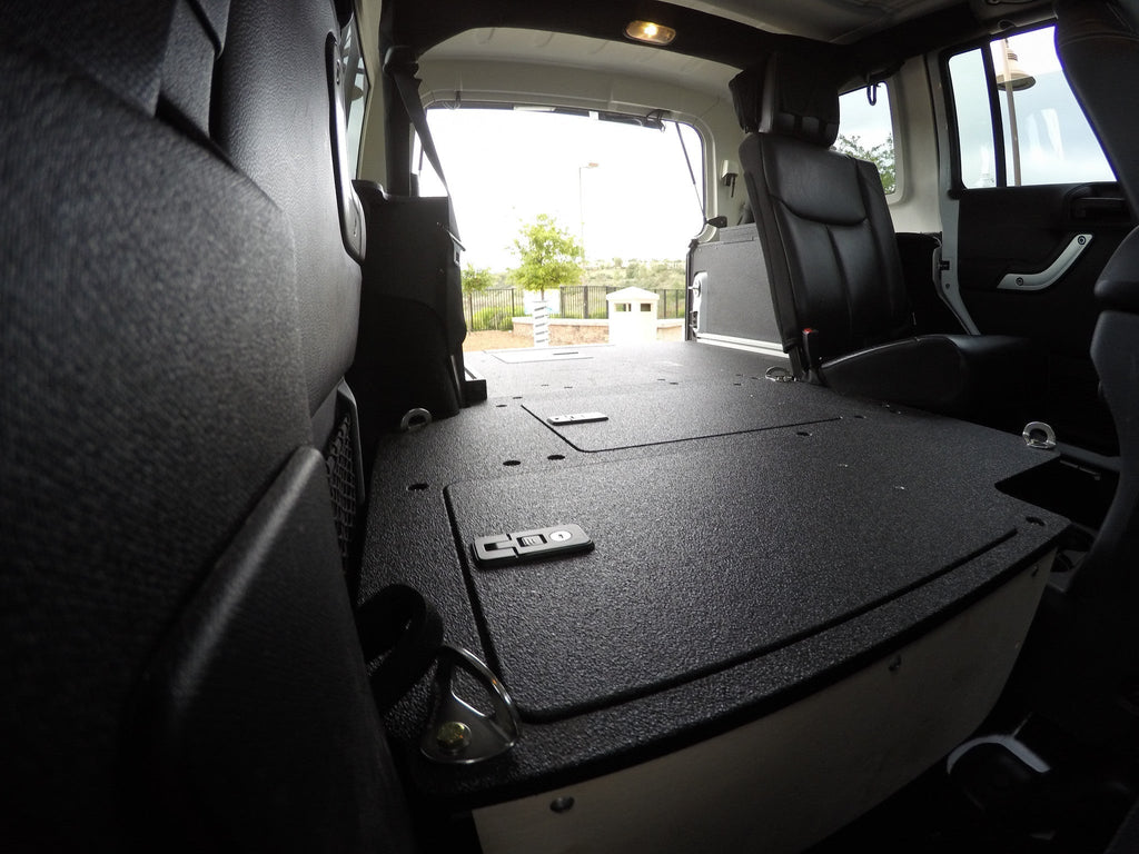 Legacy Product - Jeep Wrangler 2007-2018 JKU 4 Door - Second Row Seat Delete Plate System