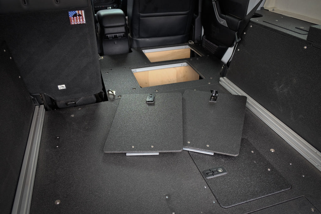 Legacy Product - Jeep Wrangler 2007-2018 JKU 4 Door - Second Row Seat Delete Plate System