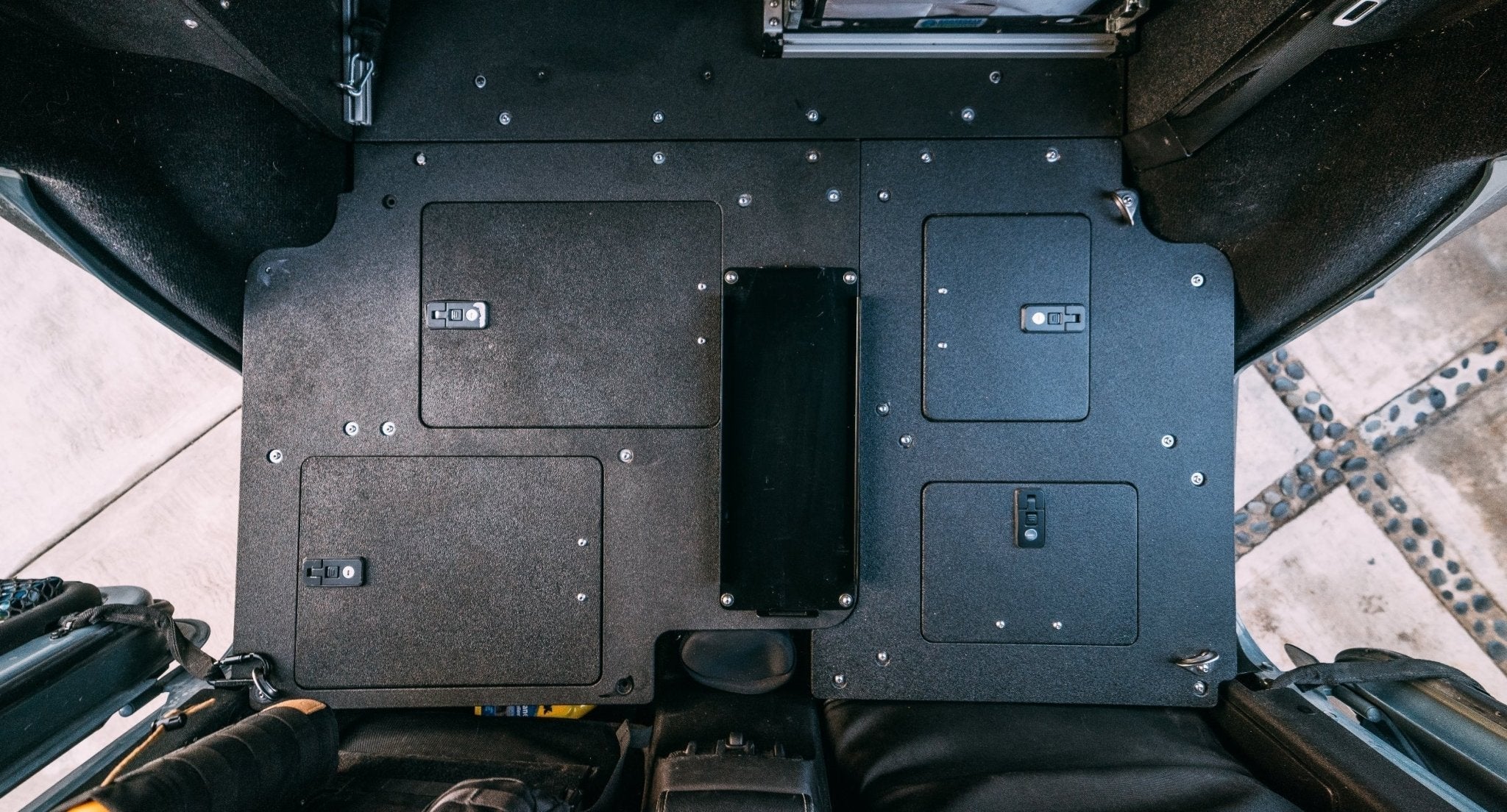 Legacy Product - Jeep Wrangler 2007-2018 JKU 4 Door - Second Row Seat Delete Plate System