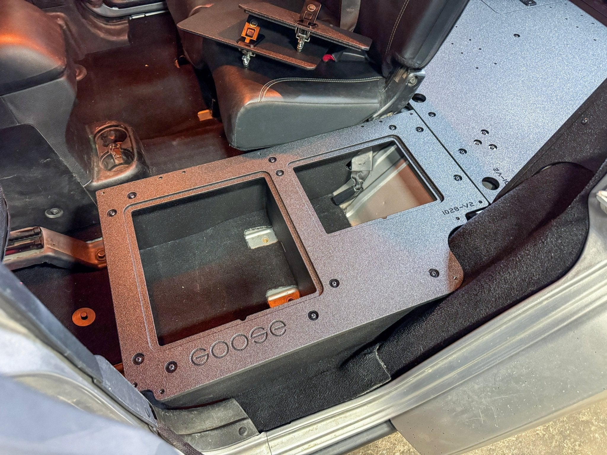Jeep Wrangler 2007-2018 JKU 4 Door - Second Row Seat Delete Plate System - V2