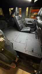 Jeep Wrangler 2024-Present JLU 4 Door - Second Row Seat Delete Plate System - V2