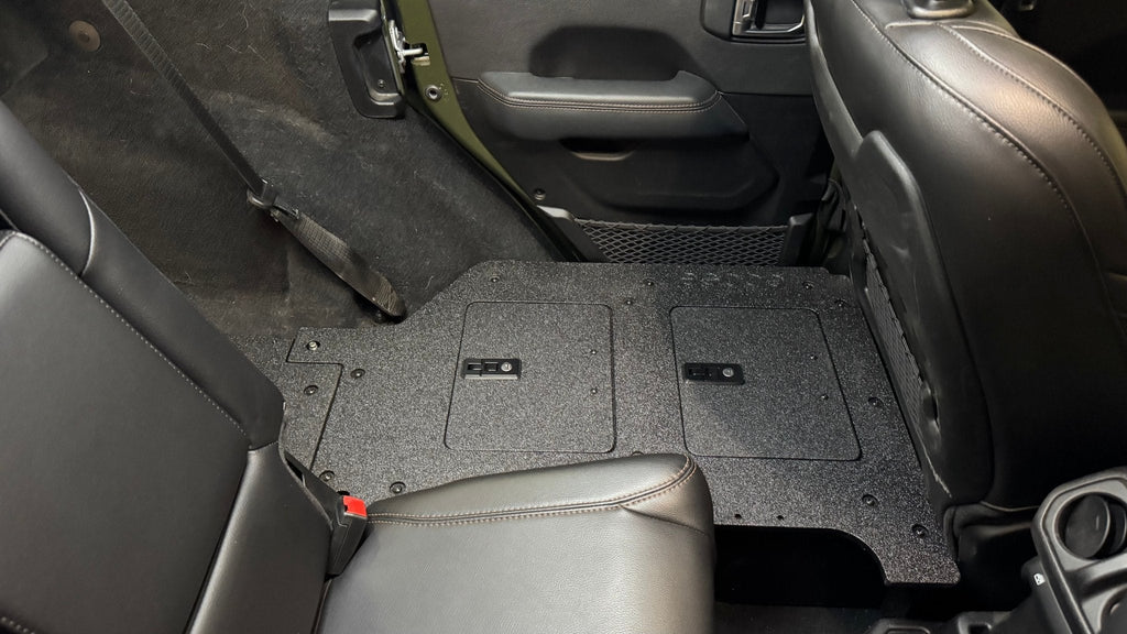 Jeep Wrangler 2018-2023 JLU 4 Door - Second Row Seat Delete Plate System - V2