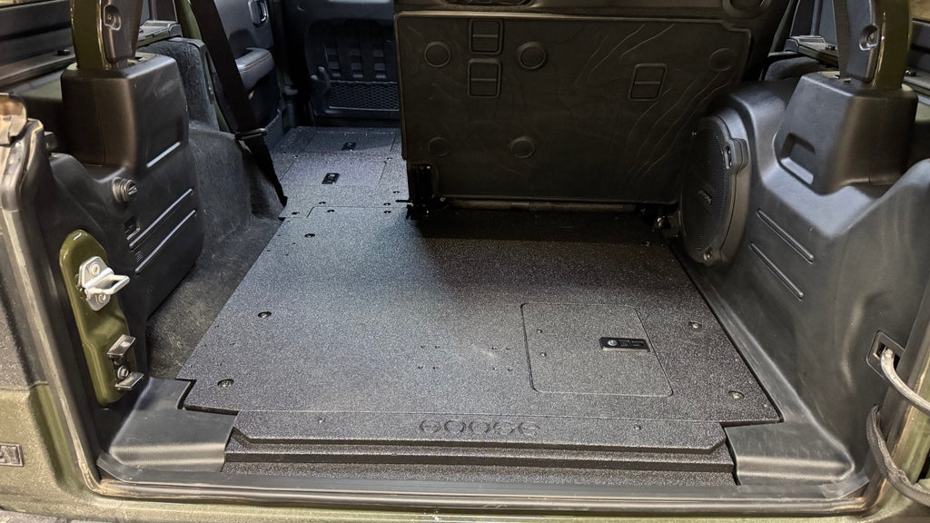 Jeep Wrangler 2024-Present JLU 4 Door - Second Row Seat Delete Plate System - V2
