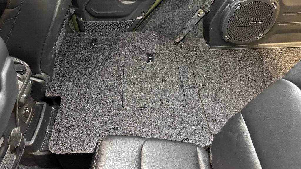 Jeep Wrangler 2024-Present JLU 4 Door - Second Row Seat Delete Plate System - V2