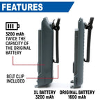 GMR2 and GMR2 PLUS Handheld Long-Lasting XL Battery